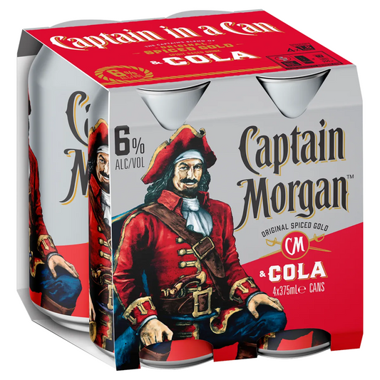 Captain Morgan and Cola 6%