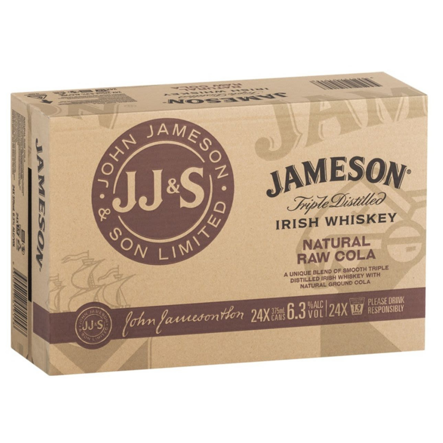 Jameson and Natural Raw Cola 6.3%