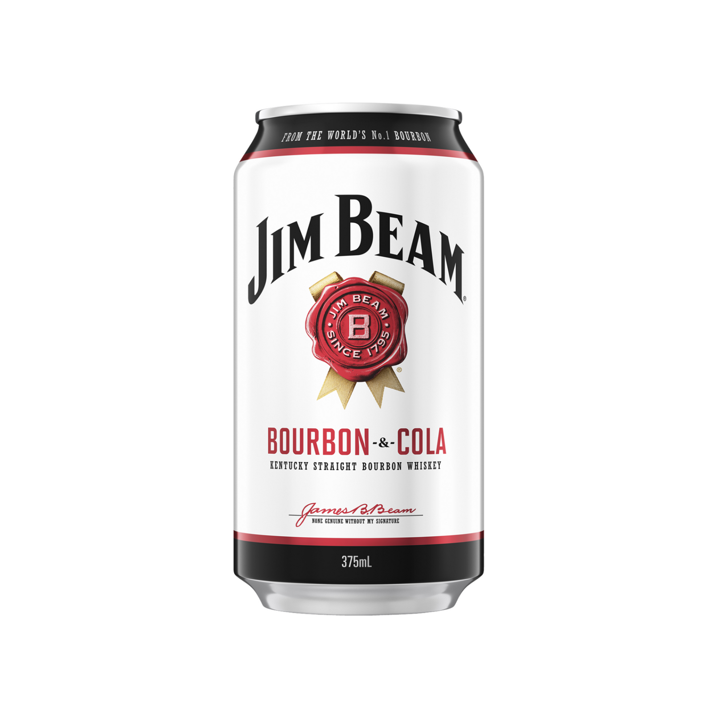 Jim Beam White label and Cola 375ml Can