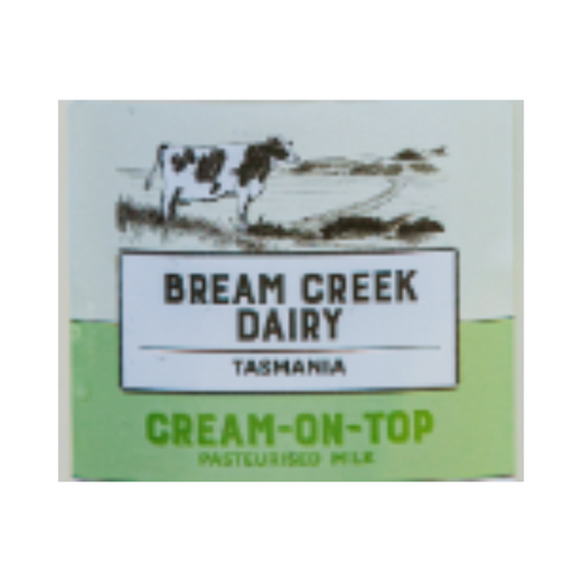 Bream Creek Cream on Top Milk 2Lt