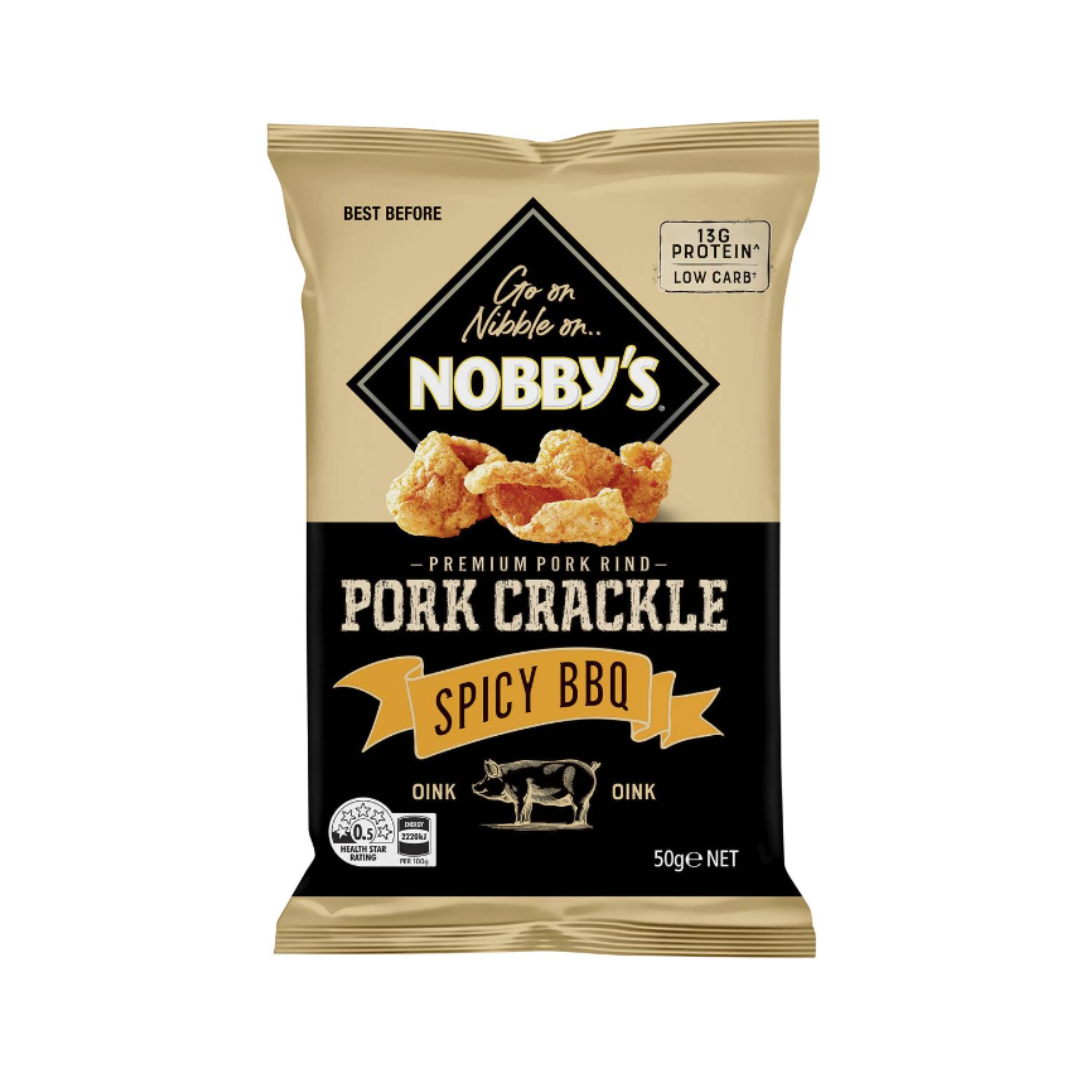 Nobbys Pork Crackle Spicy BBQ