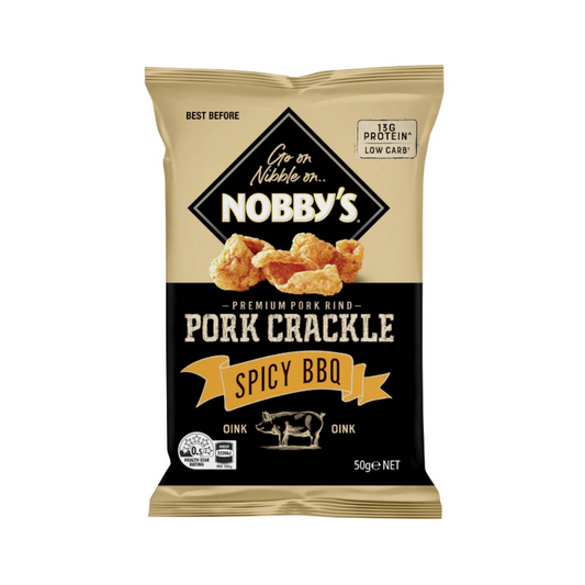 Nobbys Pork Crackle Spicy BBQ