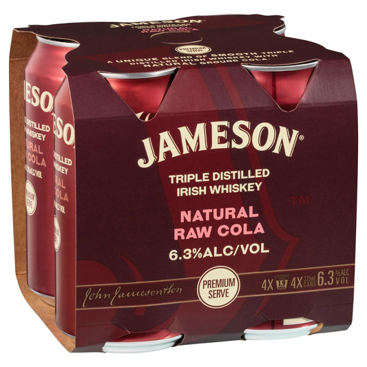 Jameson and Natural Raw Cola 6.3%
