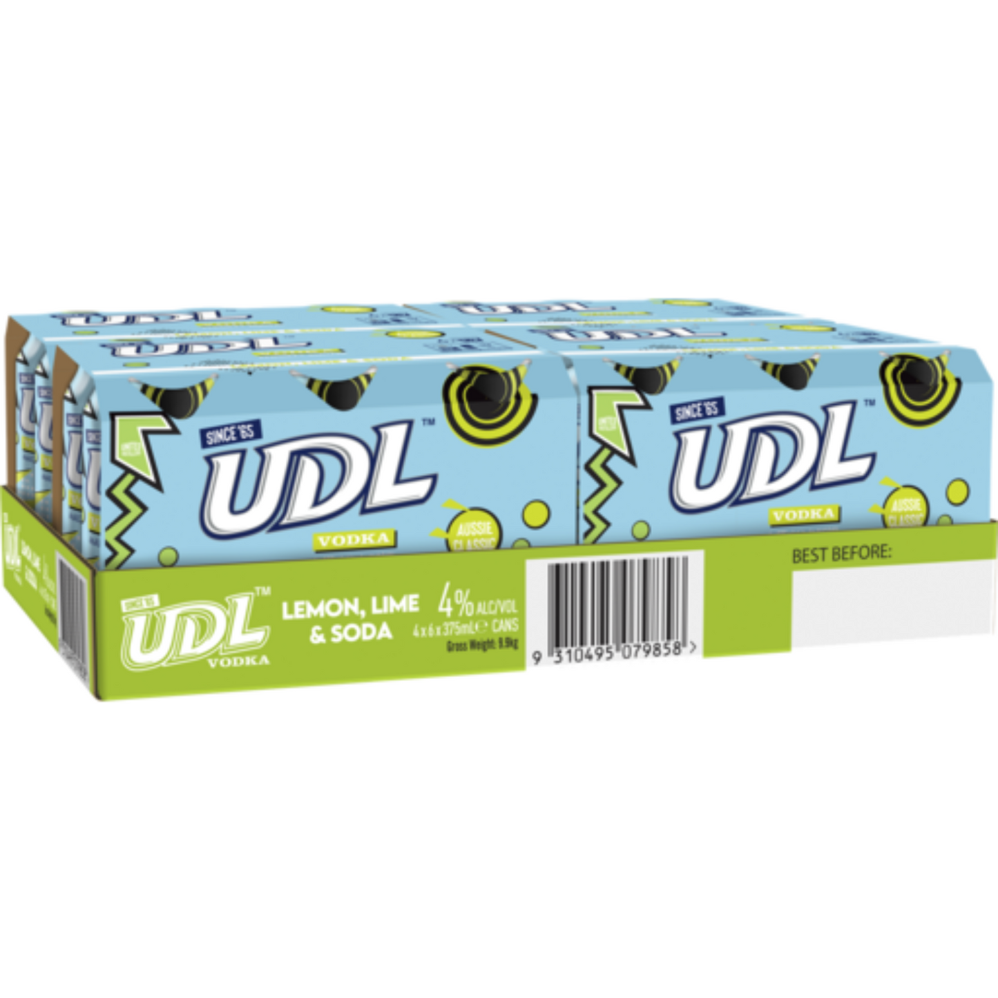 UDL Vodka, Lemon, Lime & Soda