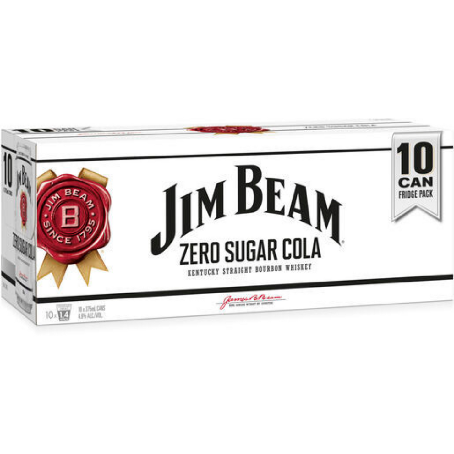 Jim Beam and Zero Cola 10pk