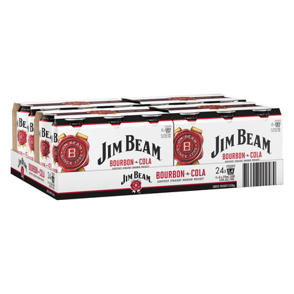 Jim Beam White label and Cola 375ml Can